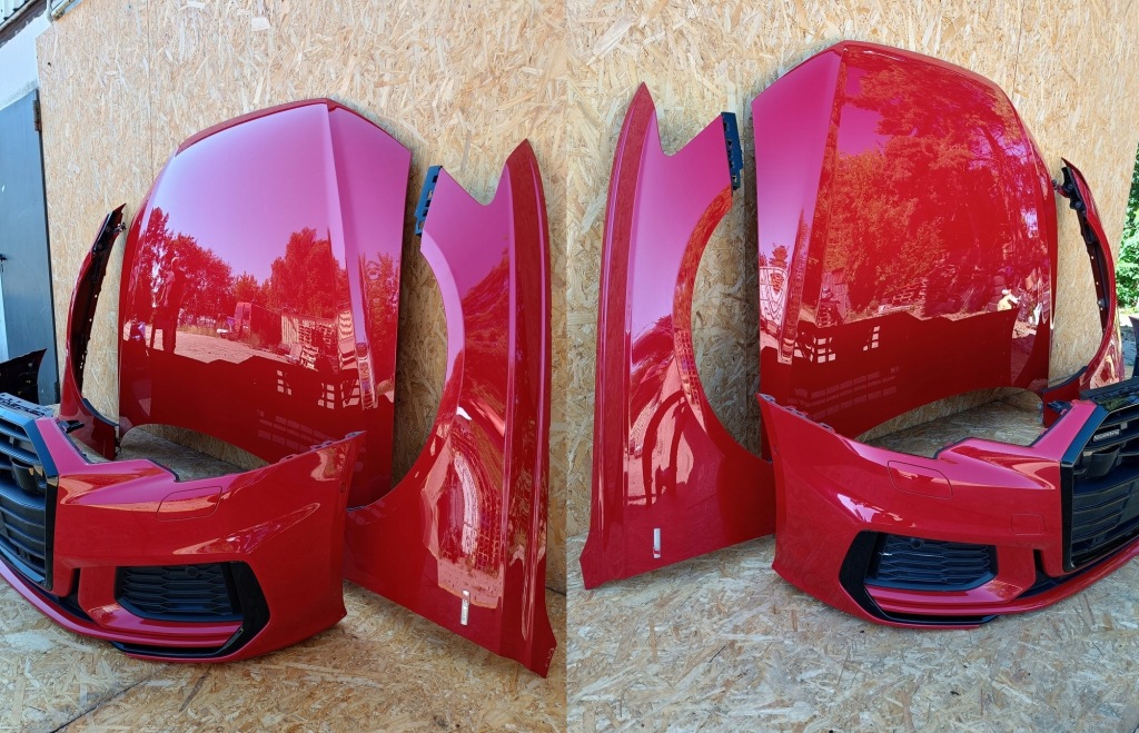 Audi a6 c8 4k s-line full led перед капот крыло  ремень радиатор ly3u 2022r Недорого