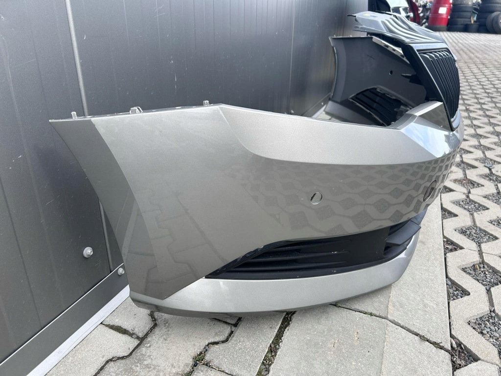 фото №12, Skoda fabia iii бампер перед передний lf8h kompletny решётка радиатора 4xpdc 14-17