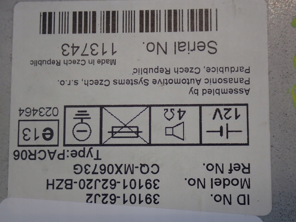 фото №6, Suzuki swift mk6 iii 04-10 радио cd 39101162j2