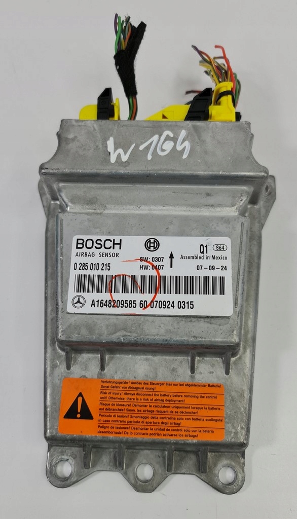 фото №1, Датчик air bag подушка безпеки mercedes ml w164 a1648209585