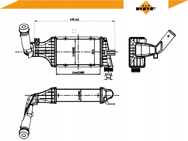 Nrf 30427 радиатор воздуха наддувочный в Украине