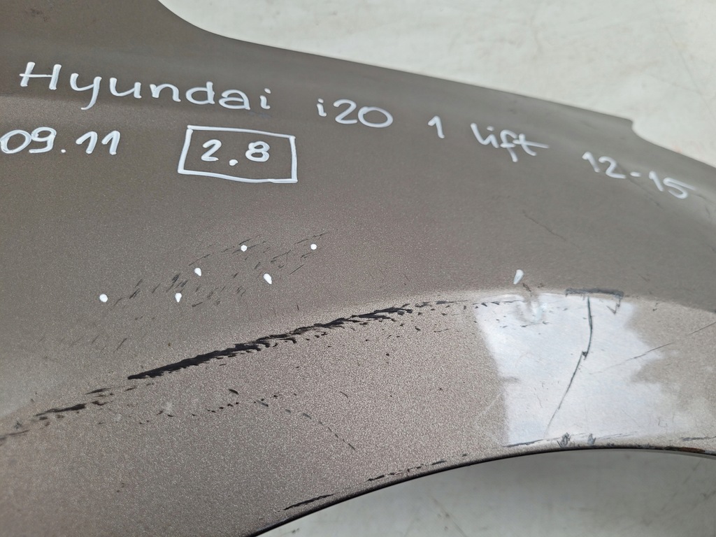 фото №9, Крила передній лівий / правий перед hyundai i20 1 lift 2012-14