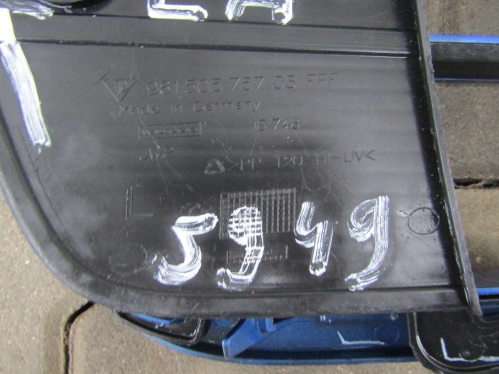 фото №7, Решітка заглушка ліва бампер перед porsche cayman 2 ii 981 12-14