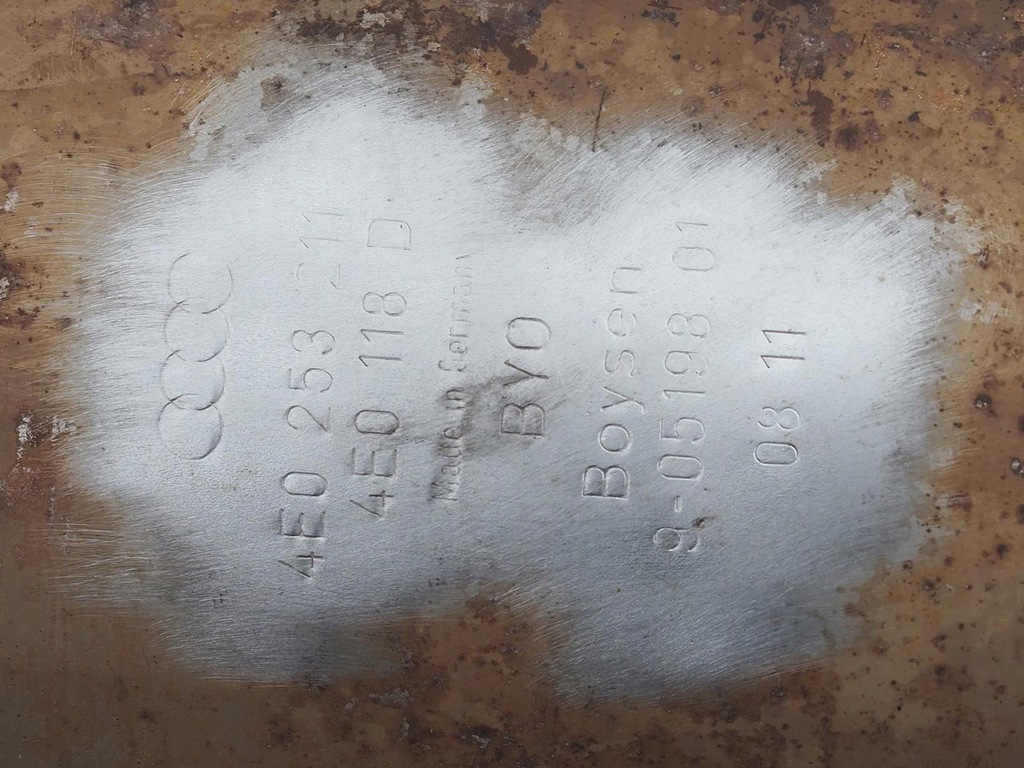 фото №10, Гаситель средний комплект audi a8 d3 6.0 w12 lift