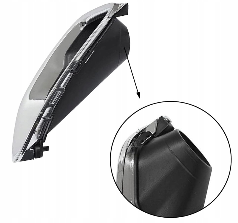 фото №12, Jeep grand cherokee wk2 2017-2021 рамка решётка радиатора противотуманной фары с хром левая