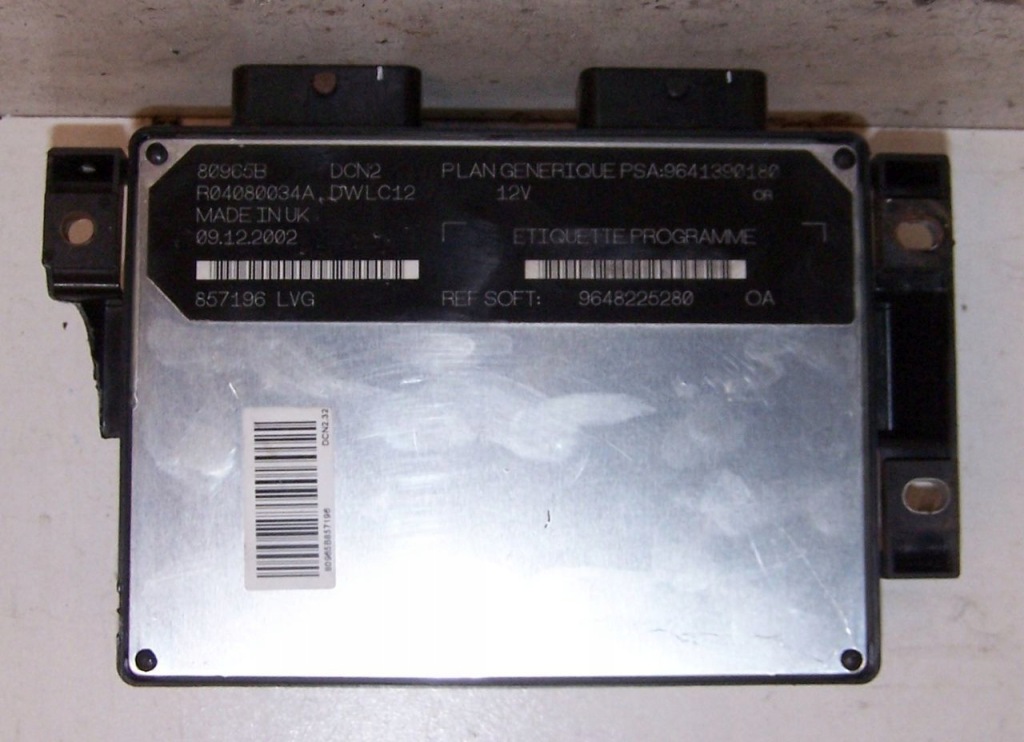 фото №1, Бортовой компьютер блок управления berlingo partner i 9648225280