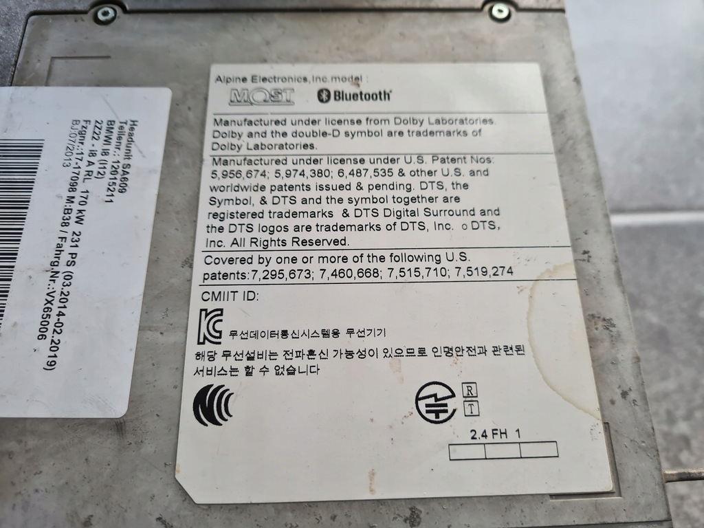 фото №5, Bmw i8 монитор navi idrive комплект 9324136 6844132 9866964