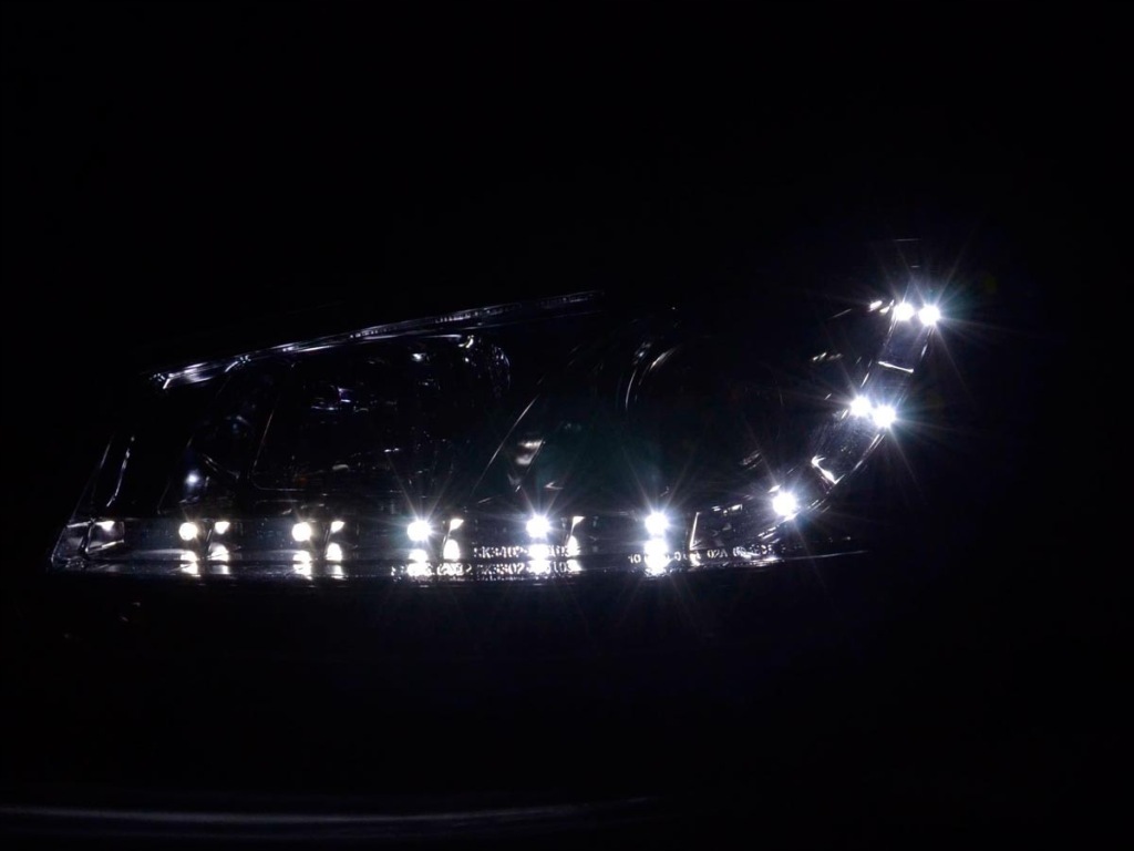 Ліхтарі  перед daylight led renault megane 2 хром Доставка