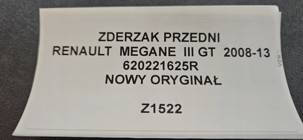 фото №10, Бампер передній renault megane iii gt 08-13 новий оригінал 620221625r