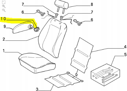 фото №8, Регулятор сиденье / подлокотник fiat ulysse оригинальный номер 1482584696