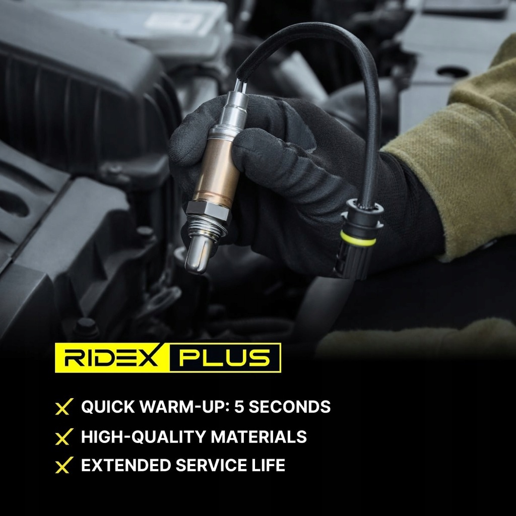 фото №9, З підігрівом датчик лямбда-зонд ridex plus 3922l0282p do vw golf vi 5k1 535 mm