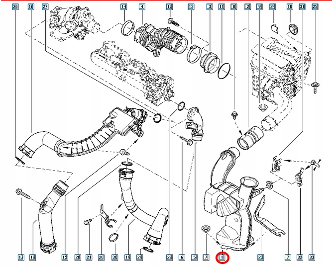 фото №6, Резонатор воздуха scenic iii 1.5 1.2 tce 2.0 dci