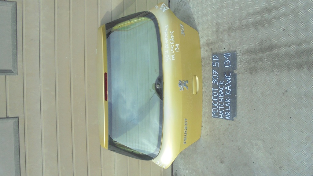 фото №1, Крышка багажника задняя peugeot 307 kawc