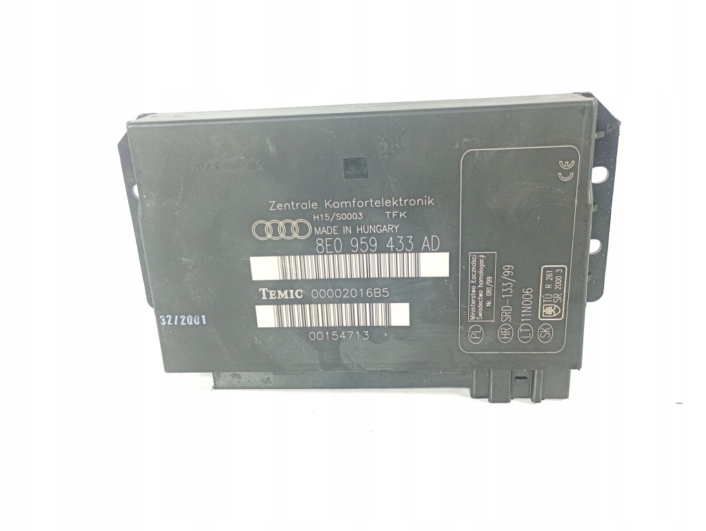 фото №1, Audi a4 b6 00-06 модуль комфорта оригинальный номер 8e0959433ad