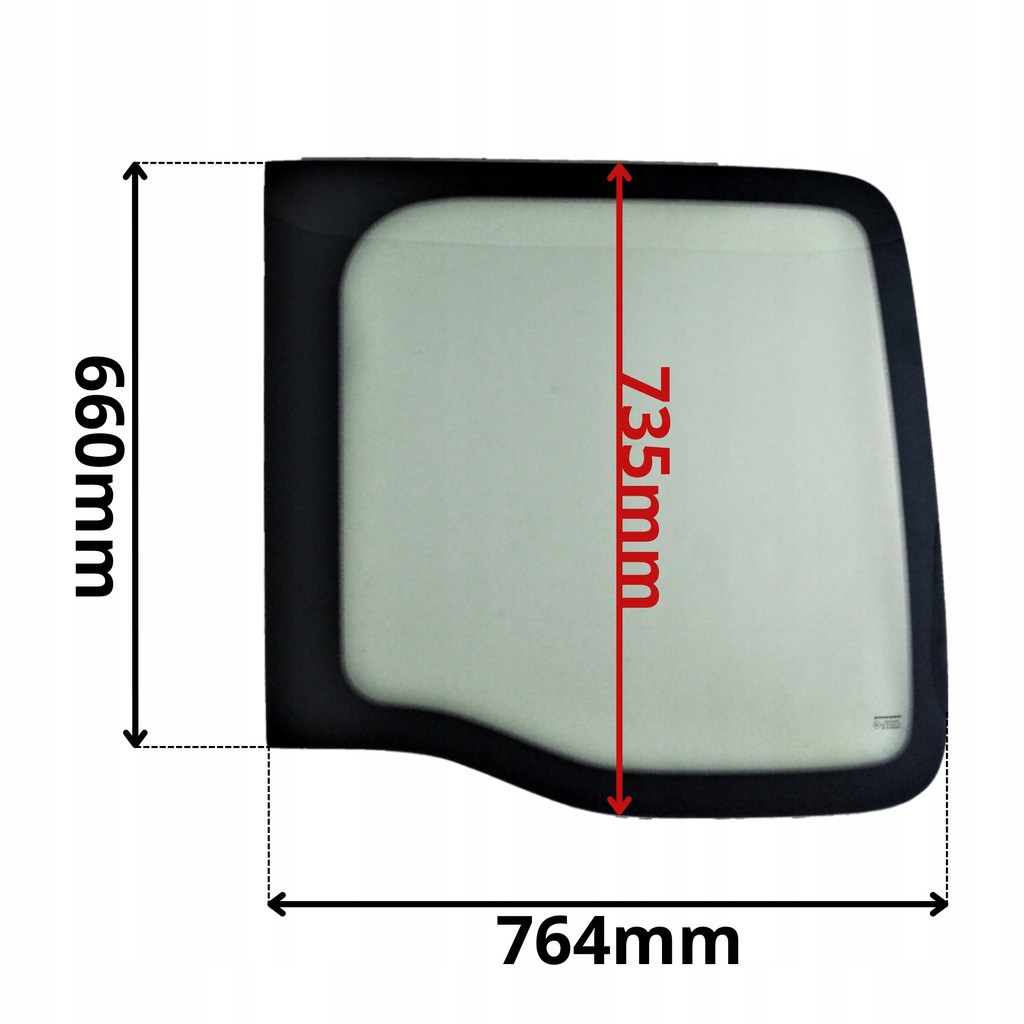 фото №1, Скло права задня w двері renault master ii 2 97- 0578