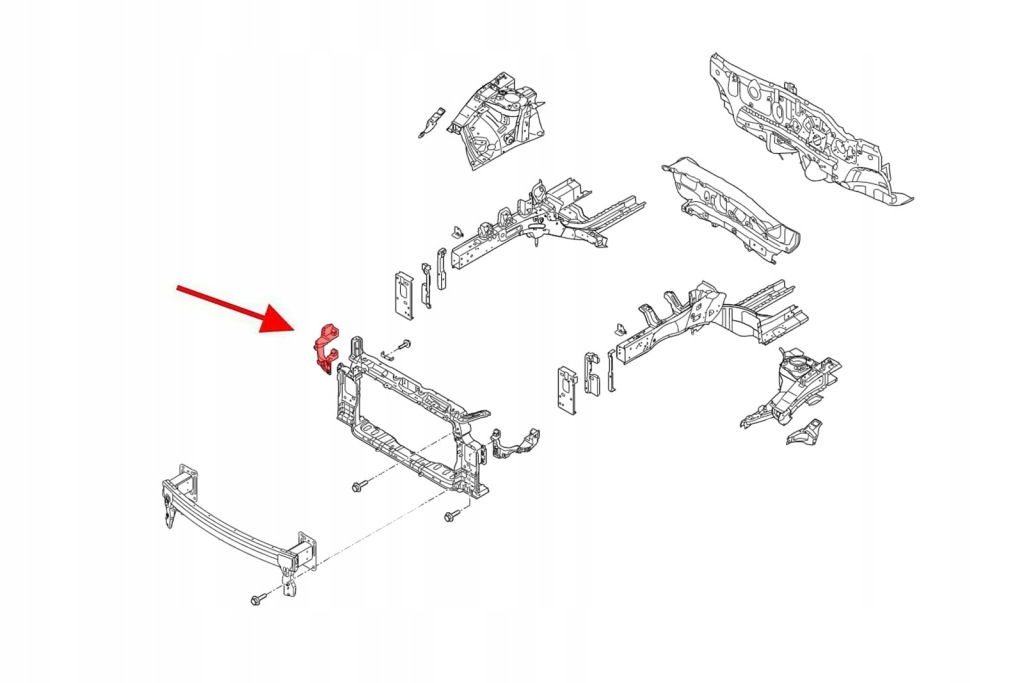 фото №3, Kia ceed ii jd 2012-2015 панель фары кронштейн фара правый 64166a2000