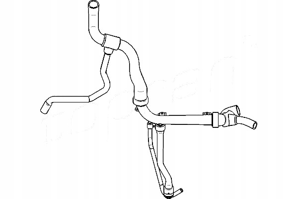 Купить Topran шланг радиатора воды opel vectra b 1,8 2,