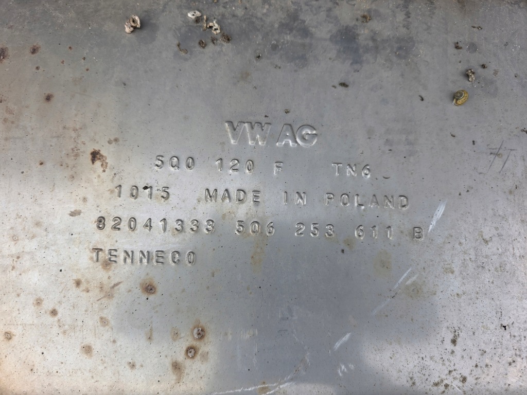 фото №8, Гаситель выхлоп audi a3 8v volkswagen seat skoda 5q6253611b 5q0253211bf !!!