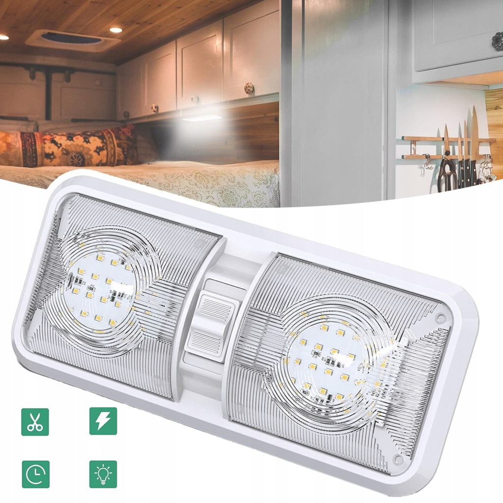 фото №10, Лампа потолочная do kampera с переключателем 12v 7.5w led