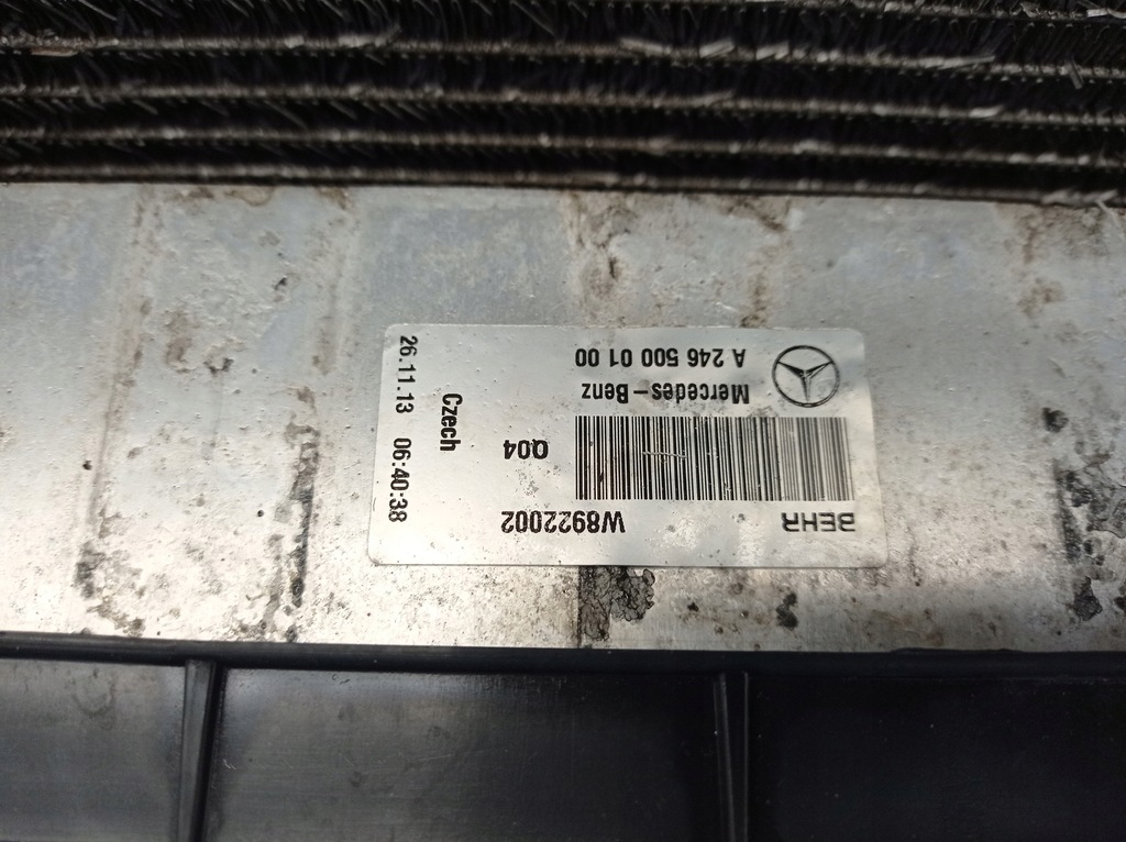 фото №11, Mercedes a-klasa w176 1.6 cgi радиатор комплект