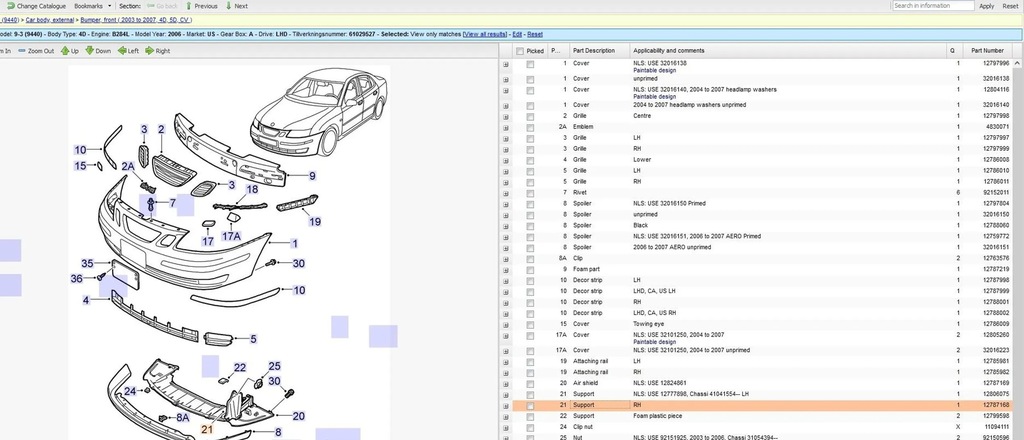 фото №7, Saab 9-3 ver2 2006 елементи кріпильні