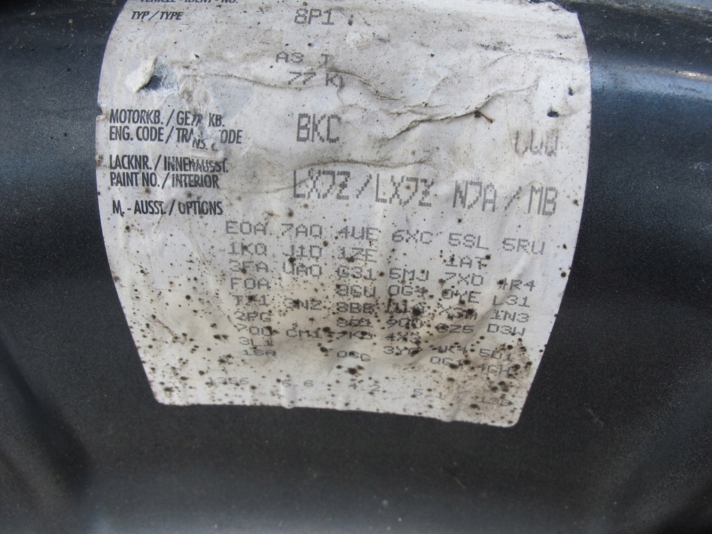 фото №8, Audi a3 8p 03- капот двигуна lx7z малий решітка радіатора