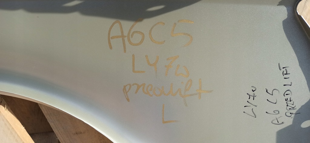 фото №8, Крыло левый перед przedlift audi a6 c5 ly7w оцинковка