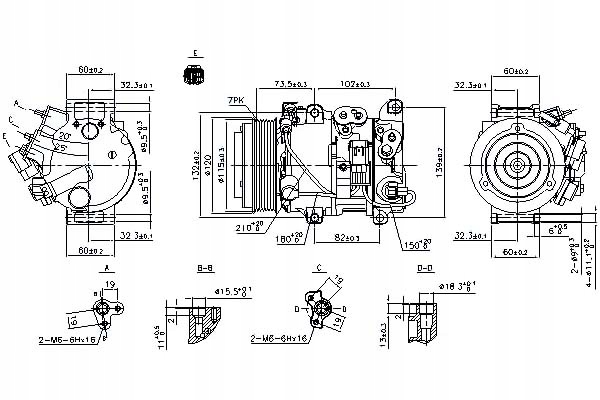 фото №13, Компрессор кондиционера nissens 890158 8832048120