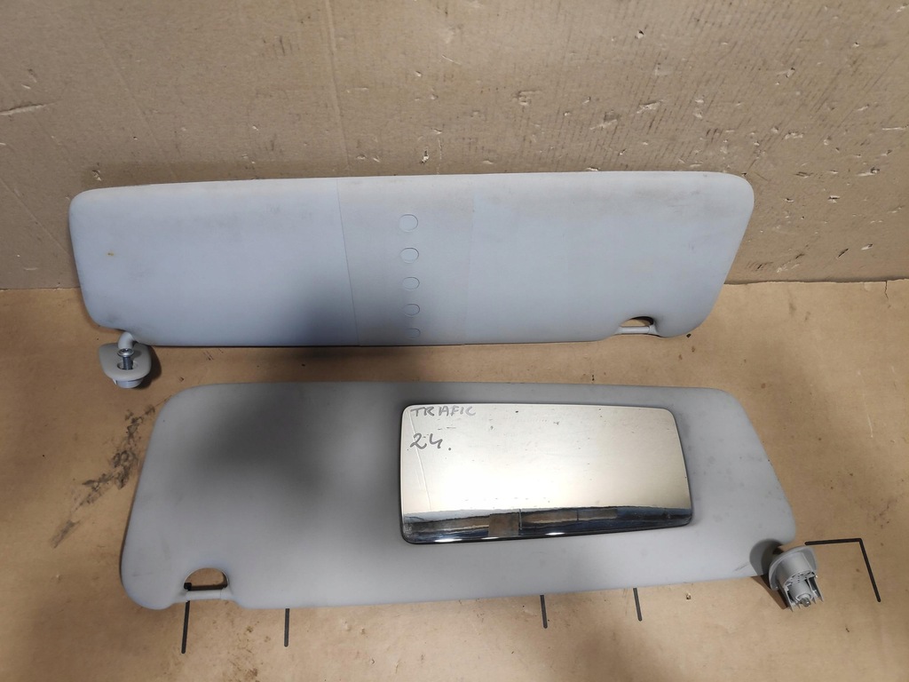 фото №7, Защита солцезащитный козырёк козырёк правый левый комплект renault trafic iii 024