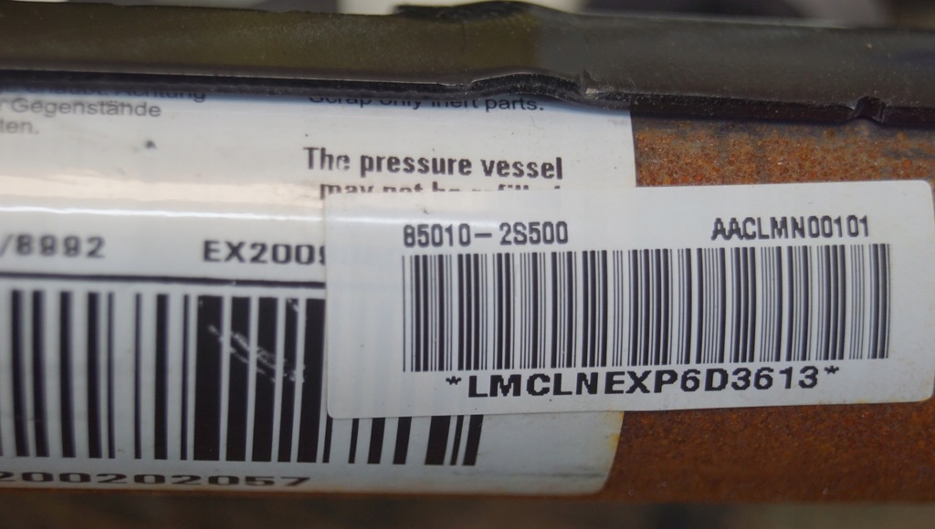 фото №7, Шторка безопасности подушка безопасности левая hyundai ix35 85010-2s500