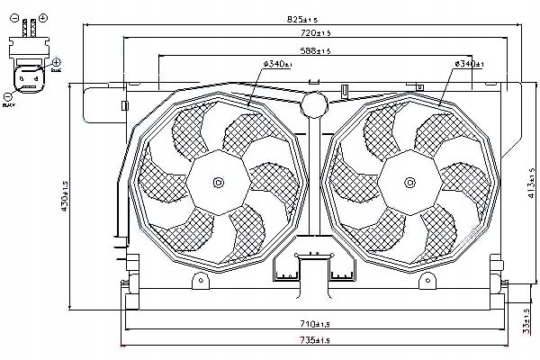 фото №1, Nissens вентилятор радіатора з корпус citroen b