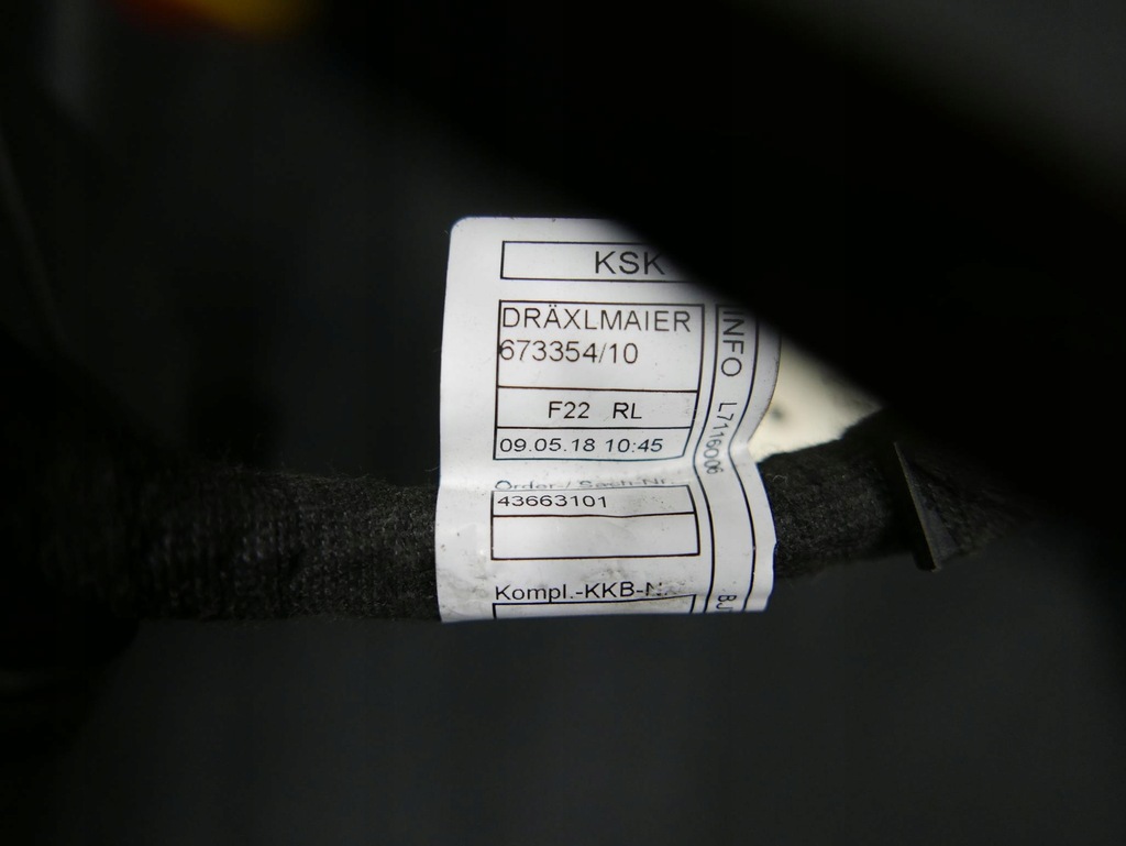 фото №7, Bmw f22 джгут електропроводка pdc задня adblue