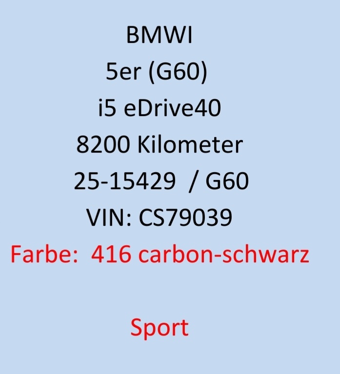 фото №6, Бампер капот крила підсилювач pas лампи радіатор bmw 5 i5 g60 416