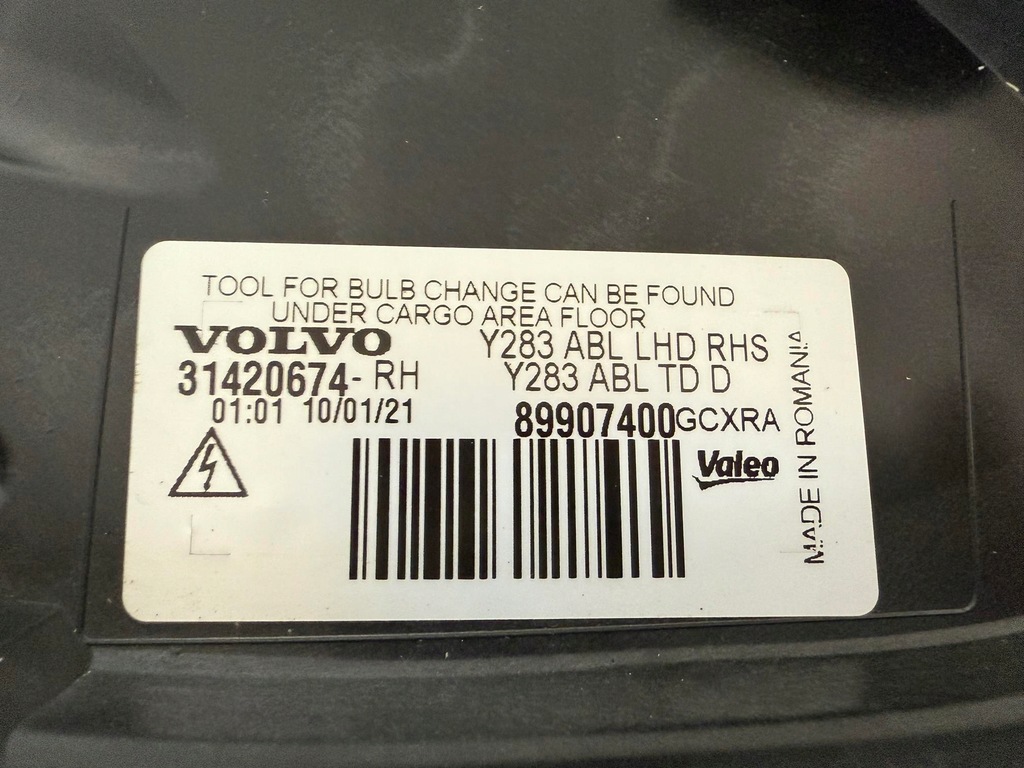 фото №7, Лампа перед передня права volvo s60 ii v60 i bi-xenon 31420674 cala europa