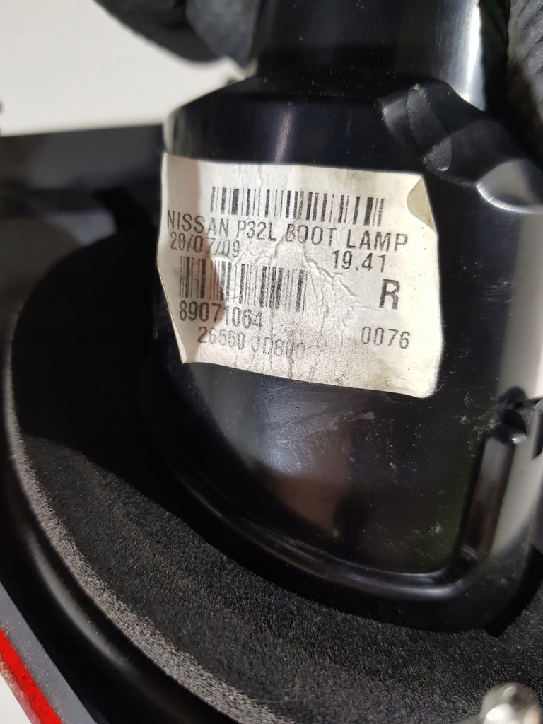 фото №11, Лампа правая правый задняя w крышка 89071064 nissan qashqai j10 +2 eur 09r