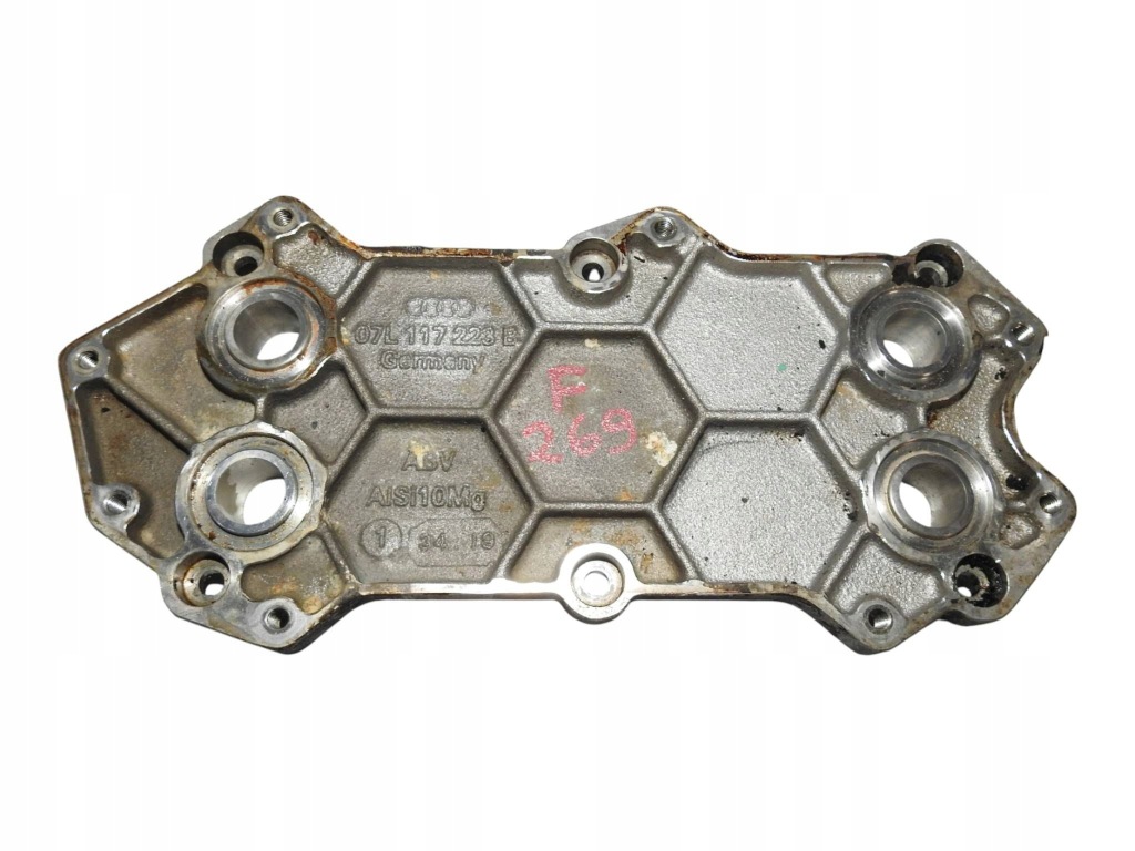 фото №1, F269 плита bazowa радиатора масла lamborgini audi r8 5.2 fsi 07l117223b