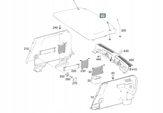 фото №1, Полиця багажника mercedes b klasa w247 19-