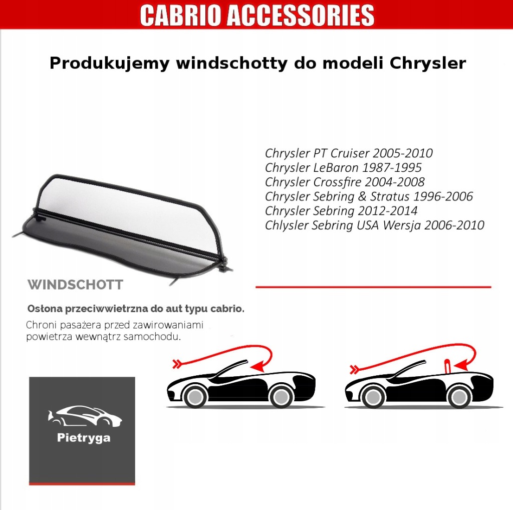 фото №4, Windschott ветрозащитный экран chrysler sebring 2007-2010