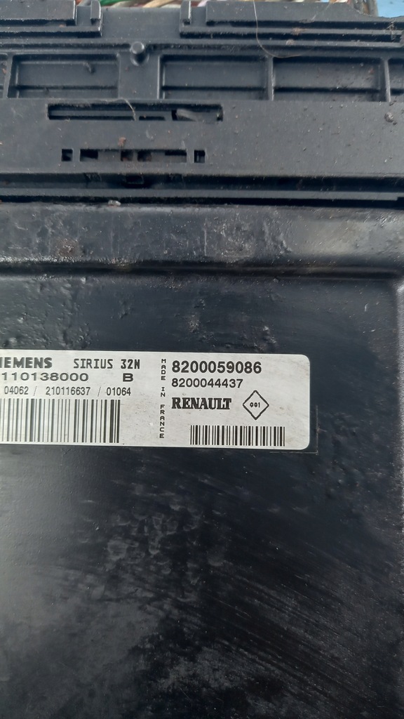 фото №2, Бортовой компьютер двигателя renault clio ii 01r 1.2b