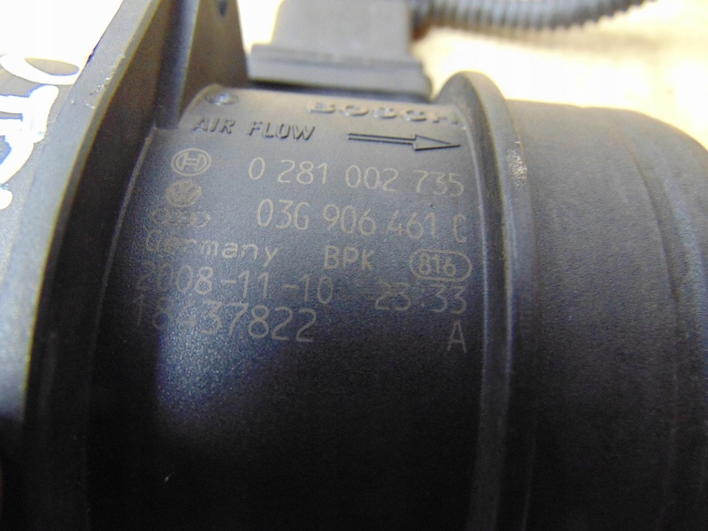фото №9, Расходомер воздуха vw golf vi 2.0 tdi