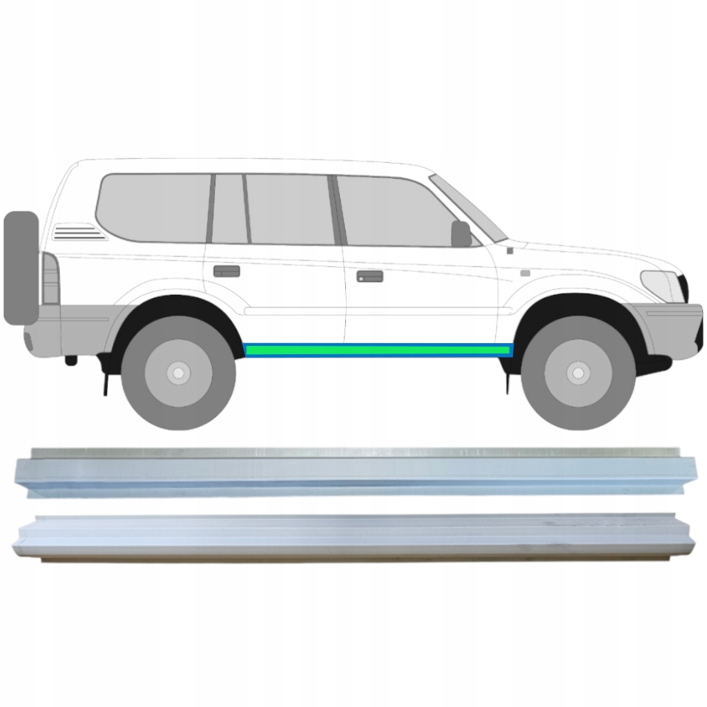 Купить Ремкомплект порога  к toyota land cruiser j90 1996-2002 / левая = правая