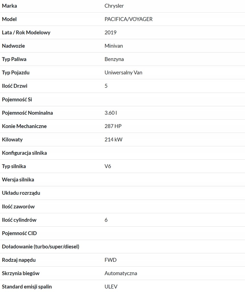 фото №5, U7 chrysler pacifica ii 16- wąż труба трубка шланг par пального 68211639ac