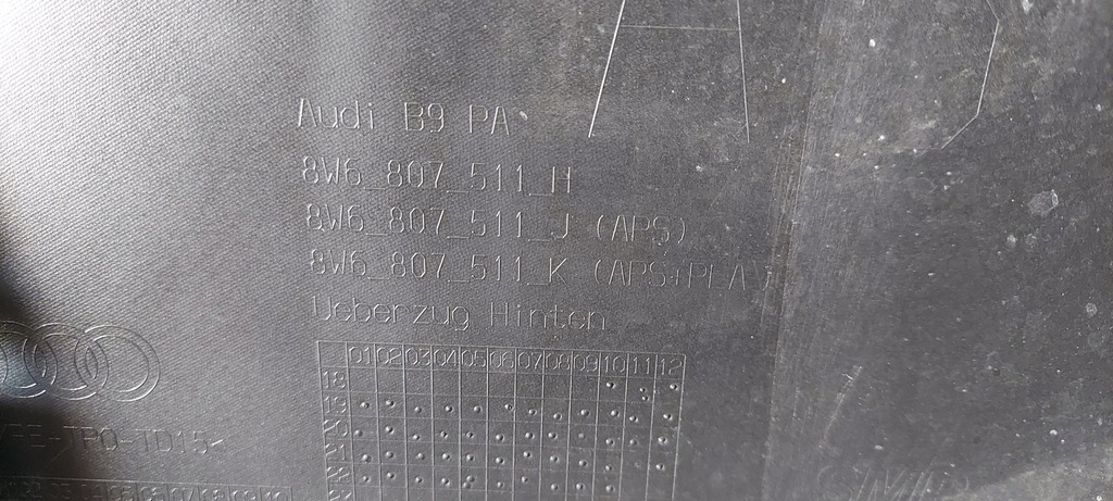 фото №13, Audi a5 8w6 s5 s-line lift бампер задній задня спойлер хром