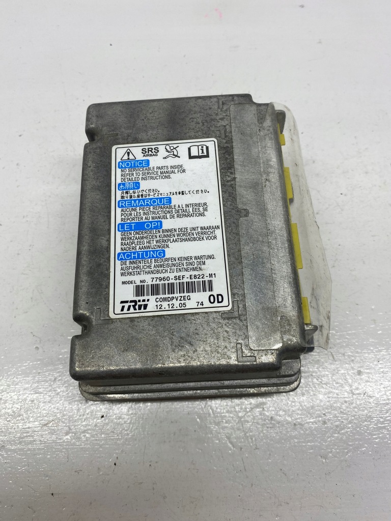 фото №1, Модуль датчик подушка безопасности 77960-sef-e822-m1