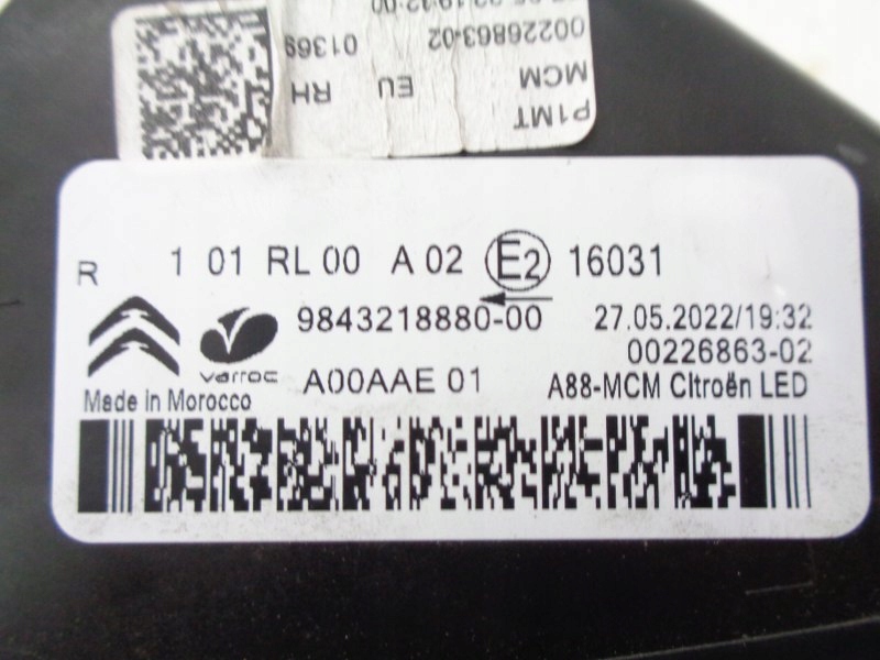 фото №4, Citroen c3 aircross lift свет дневные правое drl led противотуманная фара