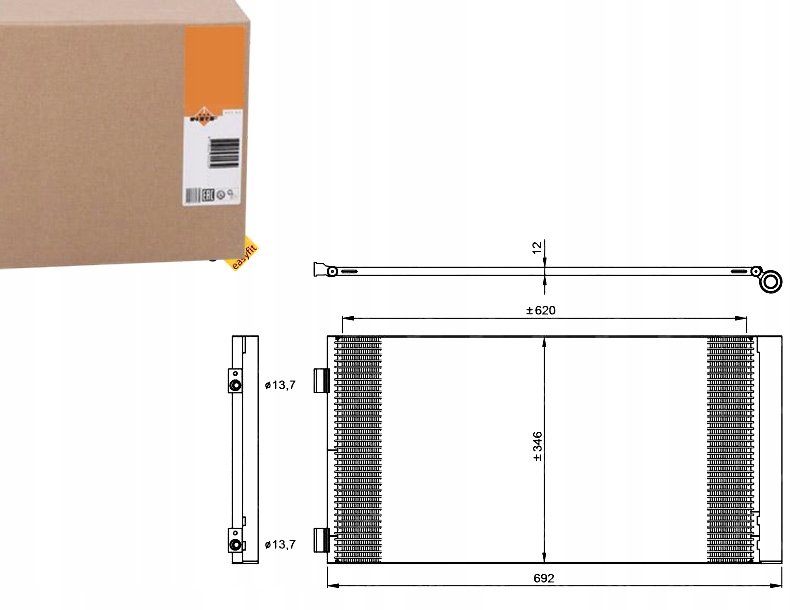 фото №1, Конденсатор радіатор кондиціонера [nrf]