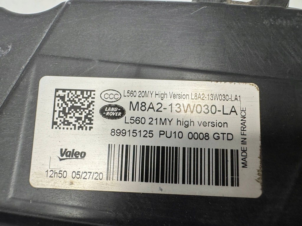 фото №9, Land rover range rover velar l560 лампа перед передняя high m8a2-13w029-la