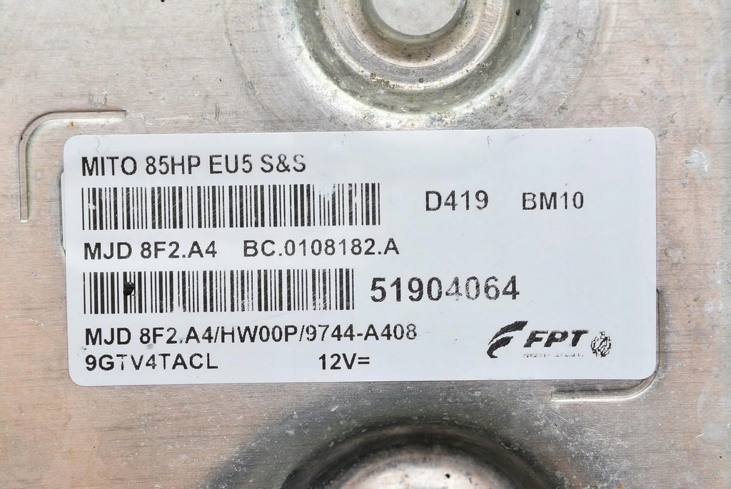 фото №3, Бортовой компьютер alfa romeo mito 1.3 51904064 mjd 8f2.a4