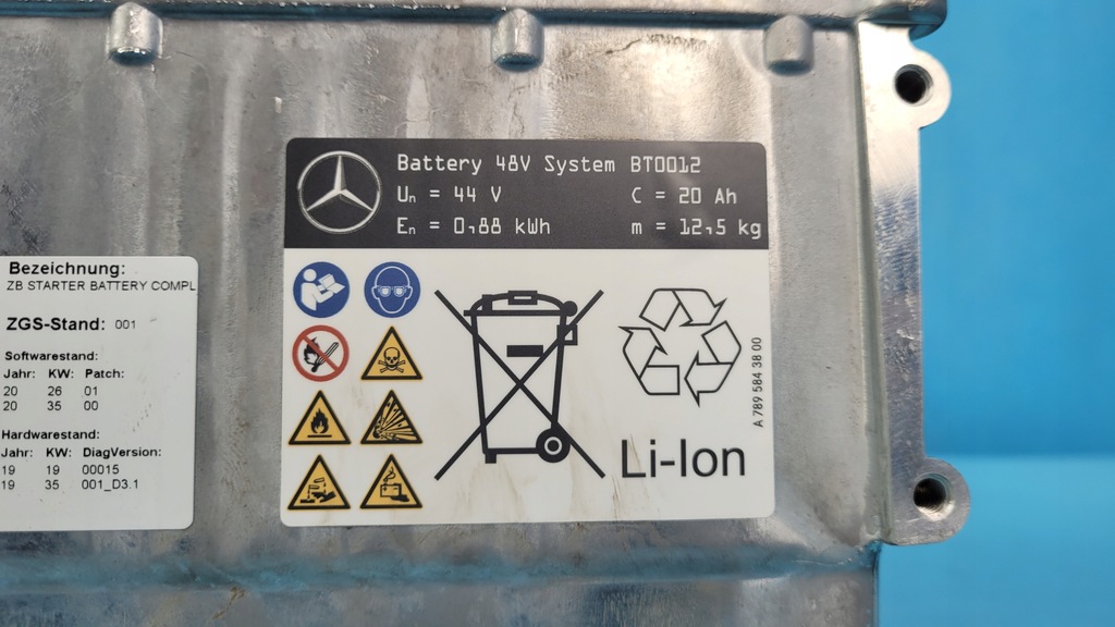 фото №11, Mercedes w206 c220 21r акумулятор пусковий a0009828317