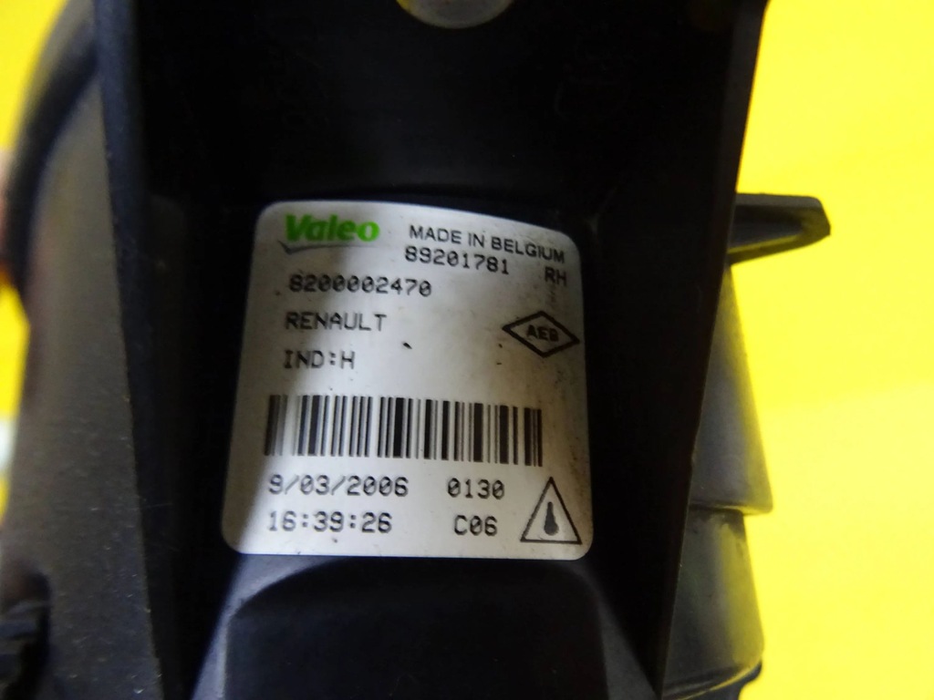 фото №6, Протитуманна фара правий перед renault espace iv 8200002470 nr115